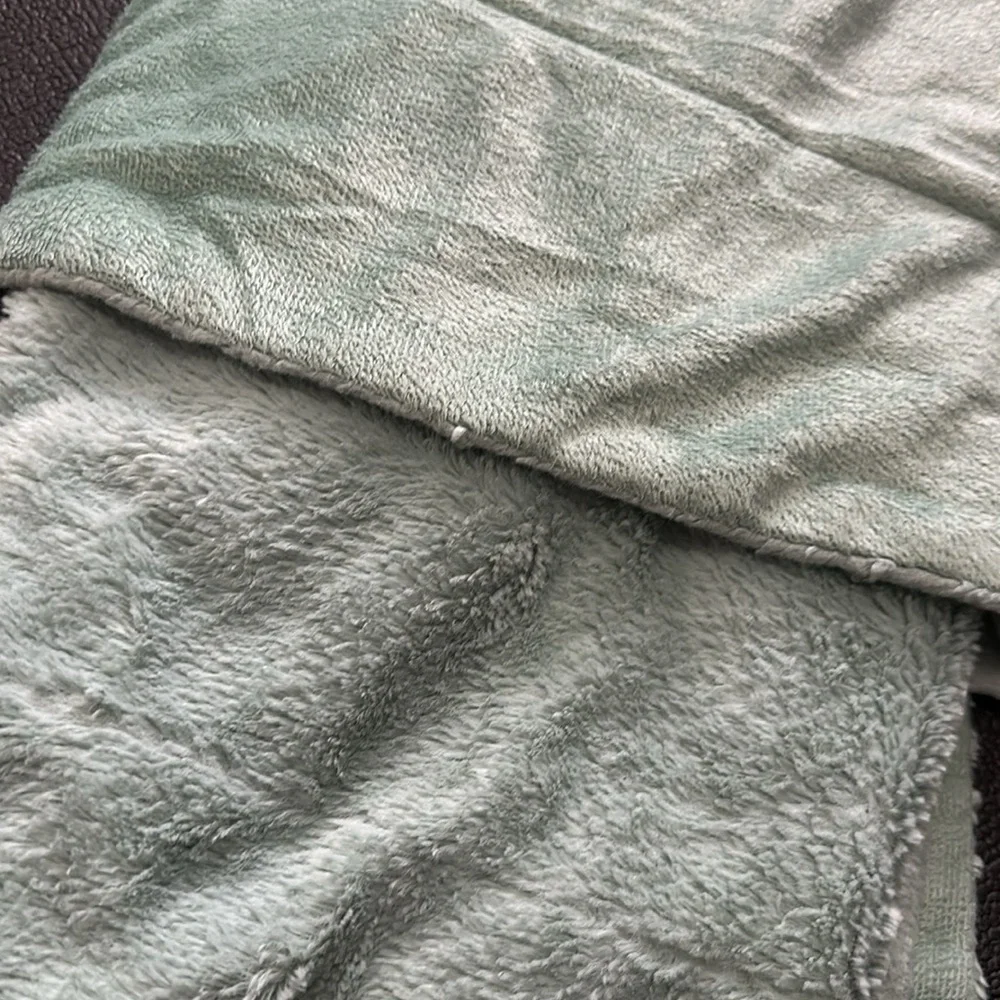 Light Green/Teal throw blanket